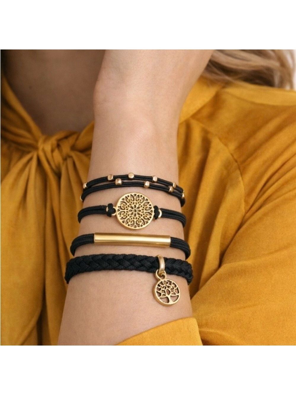 Bracelet/Hair Tie Set, 5 piece NEW - Picture 2 of 6